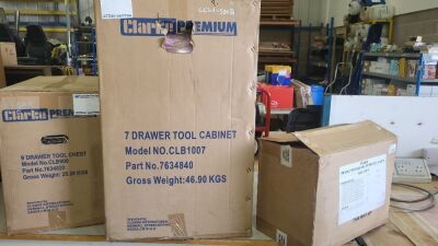 Unused & Unopened Clarke Premium 9 Drawer Tool Chests - 7