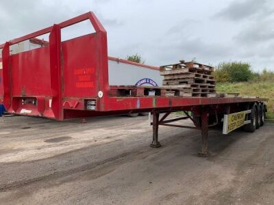 2005 Dennison Triaxle Flat Trailer - 2