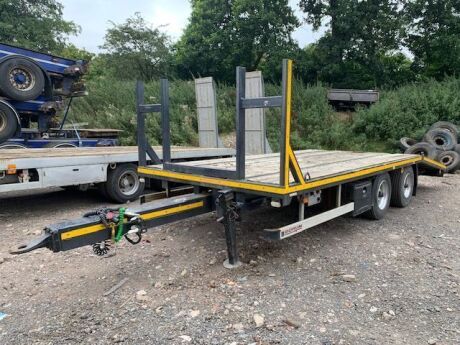 2013 Borum Tandem Axle Beavertail Drawbar Trailer