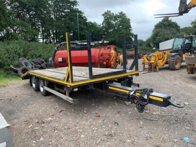 2013 Borum Tandem Axle Beavertail Drawbar Trailer - 2