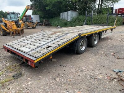 2013 Borum Tandem Axle Beavertail Drawbar Trailer - 3