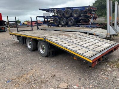 2013 Borum Tandem Axle Beavertail Drawbar Trailer - 4