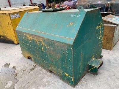 Green Steel Fuel Tank 6ft x 4ft With Fork Pockets