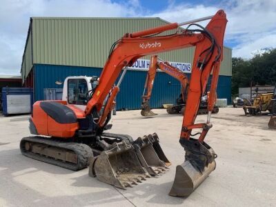 2009 Kubota KX080-3 Mini Digger - 2