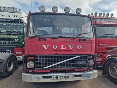 1985 Volvo F6 4x2 Rear Mounted Crane Flat Bed - 3