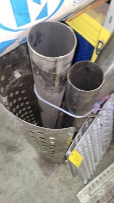 3x Pieces of Exhaust Stacks & Heat Sheild - 2