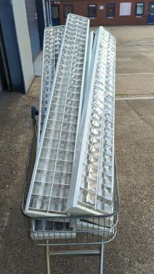 Florescent Light Fittings - 4x 6ft Light Fittings