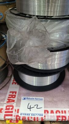 8x Reels of Aluminium Welding Wire