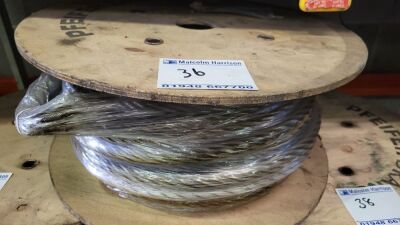 36m of New Steel Rope Reel