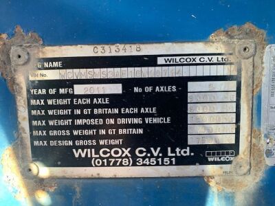 2011 Wilcox Triaxle Alloy Body Tipping Trailer - 16