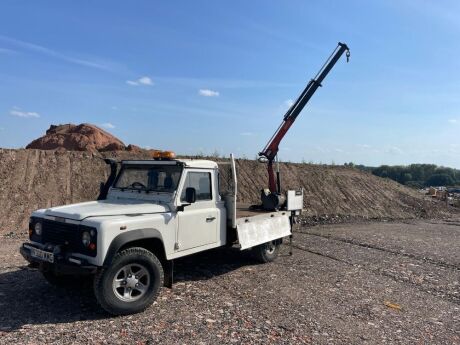 2005 Land Rover Defender 130 Crane Dropside Pickup