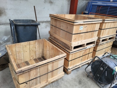 5 x Wooden Crates 