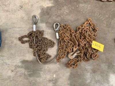 2 x Lashing Chains & 1 x Wire Rope Chain