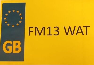 Private Plate FM13 WAT