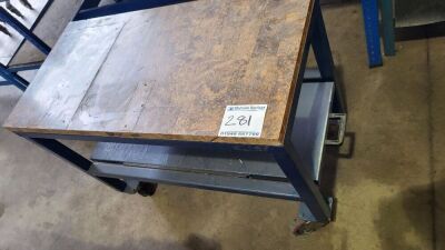 Shelved Trolley with Slide Out Shelf