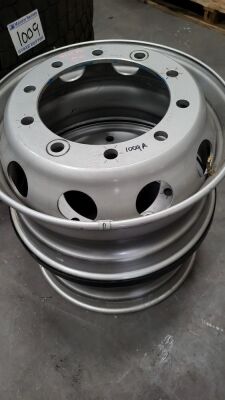 2x 10 Stud Steel Wheels