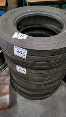 4x Used 245/70 R17.5 Tyres