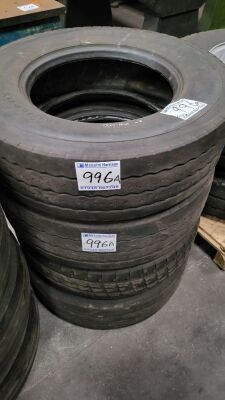 4x Used 245/70 R17.5 Tyres