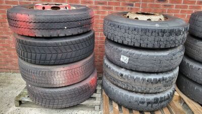 8x Steel Wheel & Tyres