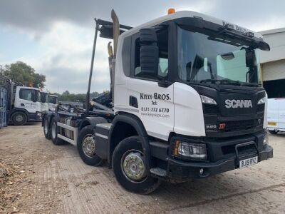 2019 Scania P410XT 8x4 Hook Loader