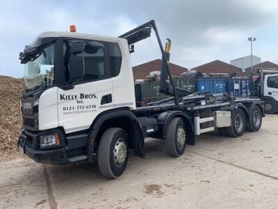 2019 Scania P410XT 8x4 Hook Loader - 2