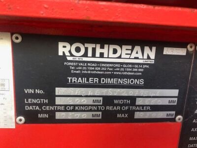 2018 Rothdean Triaxle Scrap Spec Tipping Trailer - 7