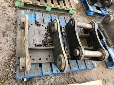 2 x Attachment 80 mm Pins Brackets