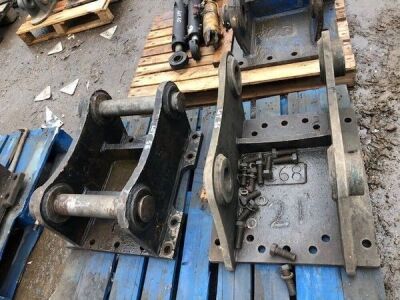 2 x Attachment 80 mm Pins Brackets - 2