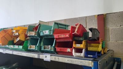 Large Quantity of Various Size Plastic Linbins