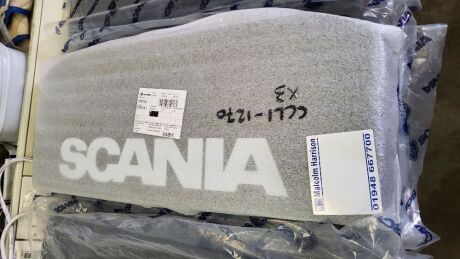 3x Pairs of New & Unused Plastic Scania Mud Flaps with Anti Spray