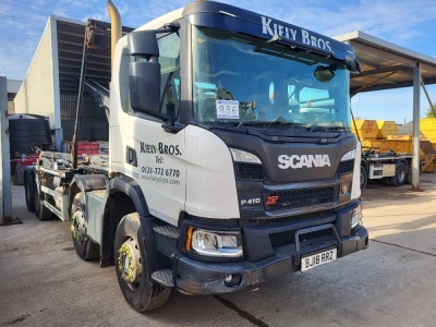 2018 Scania P410XT 8x4 Hook Loader