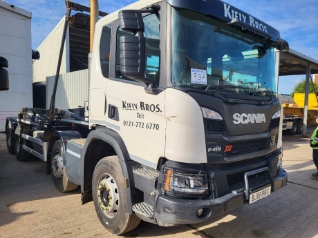 2018 Scania P410XT 8x4 Hook Loader