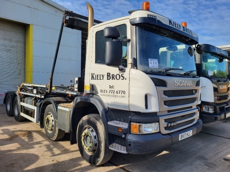 2017 Scania P410 8x4 Hook Loader