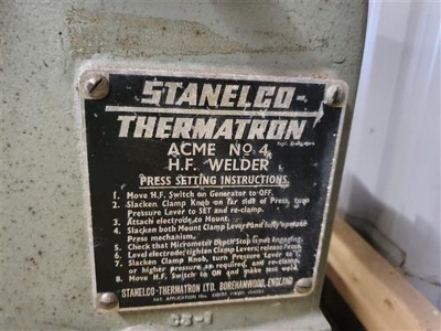 Stanelco Thermatron 3 Phase High Frequency Welder - 7