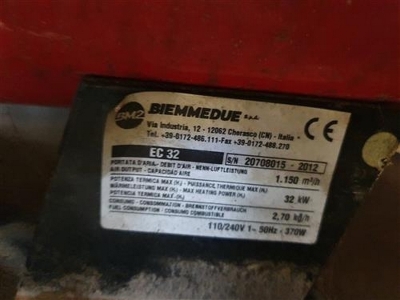 2012 Biemmedue / Arcotherm EC32 Space / Marquee Heater 29kw - 5