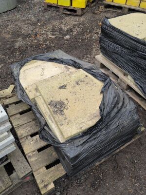 Quantity of Buff Colour Slabs - 5