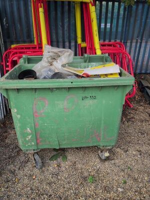 Bin Including Various Plastic Pipework