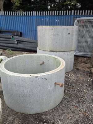 3 x Concrete Drainage Rings - 2