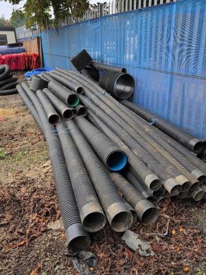 Qty of 180mm + 120mm Diameter Corrugated Pipes - 3