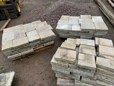 3 x Pallets of Various Sized Pavers