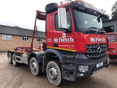 2016 Mercedes Arocs 3240 8x4 Hook Loader