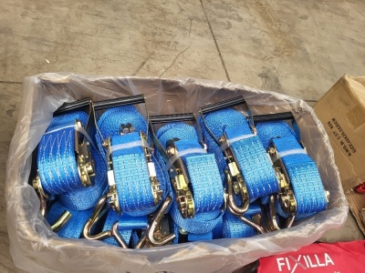 10 x 5ton 8m Ratchet Straps