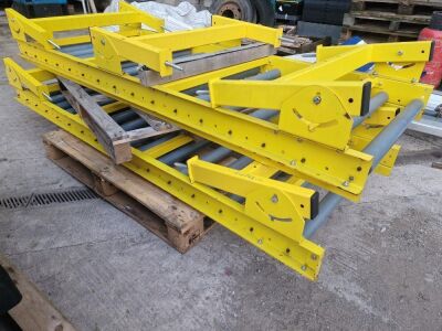 1 x  2.4m Length of KCT Gravity Conveyors with Steel Rollers 