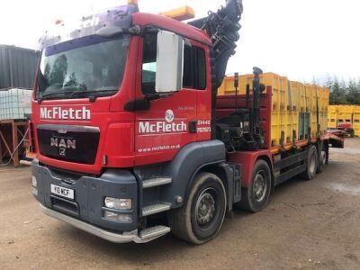 2009 MAN TGS 26 440 8x2 Rear Steer Beavertail Cheesewedge Crane Rigid