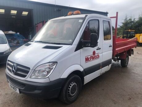 2009 Mercedes Sprinter Crew Cab Dropside Tipper