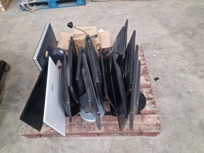 15x Assorted Computer Monitors & Cables - 3