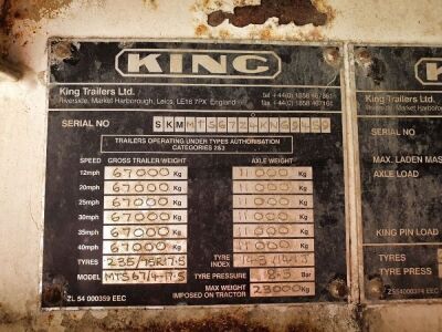 King MTS67 4 Axle Stepframe Low Loader - 49