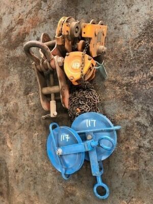 Block & Tackle, Girder Clamp & 2 x Pulleys  - 2