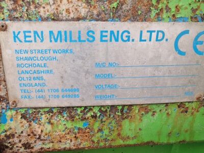 Horizontal Baler Press Compactor, Ken Mills T40 - 12