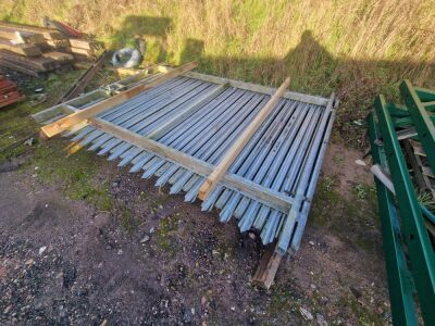 1x Pair of Galvanised Gates